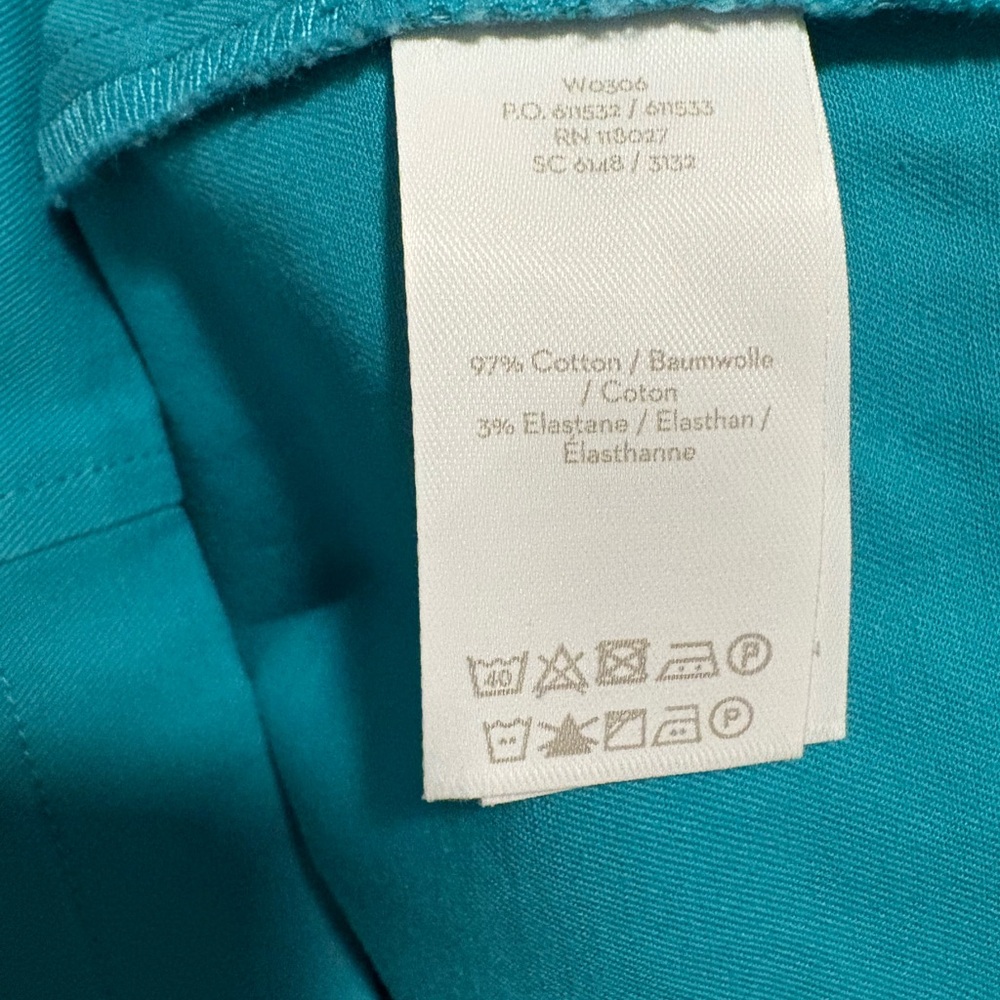 Boden Helena Sleeveless Chino Dress in Turquoise Size US 6L (longer length) - Picture 4 of 7